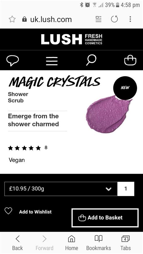 Magic crysyals shower scrub